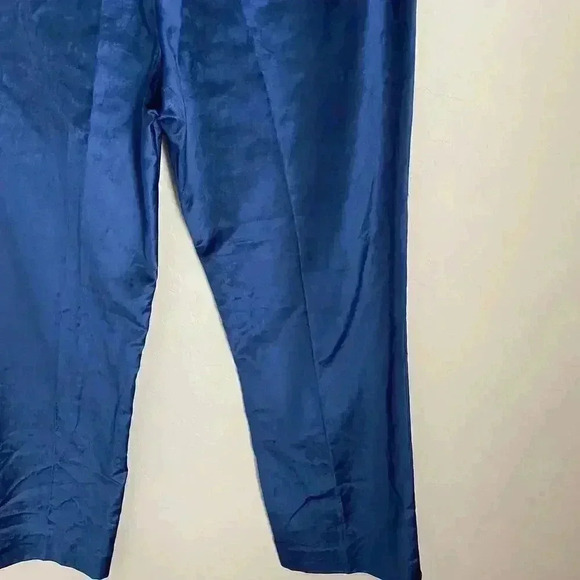 Rag & Bone Libby Velvet Cropped Pants Denim Blue Size 4 - Picture 15 of 15